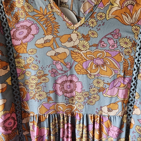 1X RustyDusty Flowy Floral dress - Picture 6 of 10